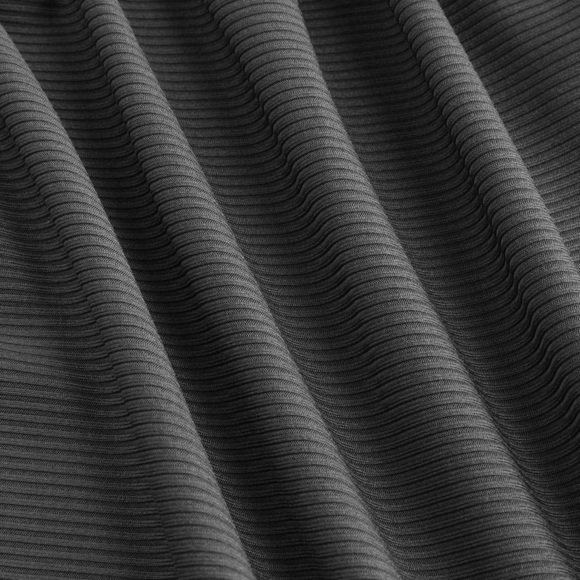 Cider Dress Gray Square Neck Ruched Short Sleeve Ribbed MIDI Dress Size Large - Picture 7 of 10